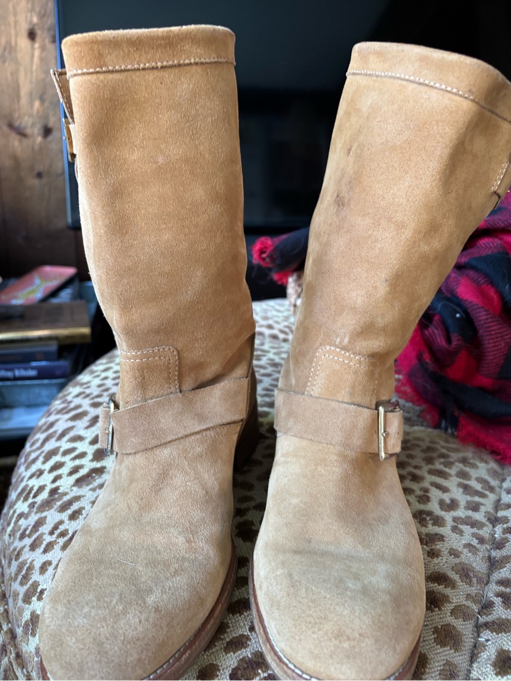 Jimmy Choo Nubuck Suede Moto boots. Orig. $1500